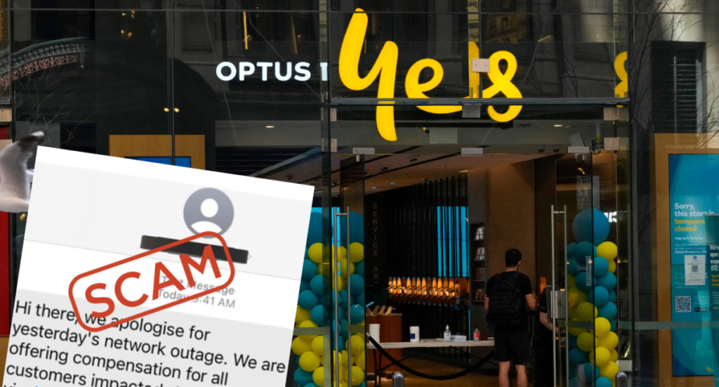 Warning over Optus outage compensation message