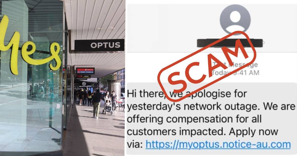 Got a text from Optus offering compensation? It might be a scam