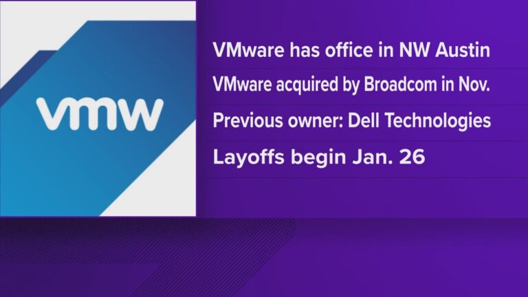 Tech company VMware cutting nearly 600 jobs