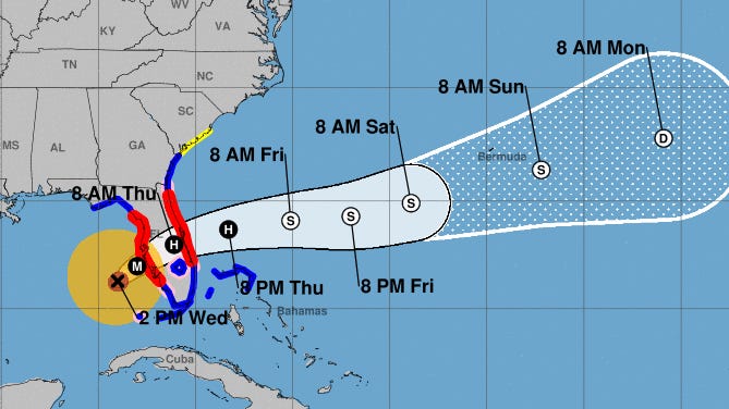 See storm’s projected path ahead of landfall