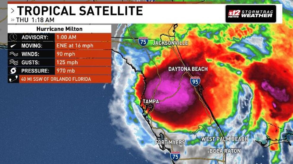 Tracking Milton, Hurricane Warnings in effect for parts of the area