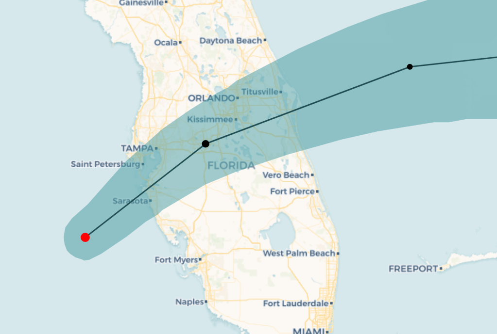 Here’s where Hurricane Milton is forecast to hit Florida – Sun Sentinel