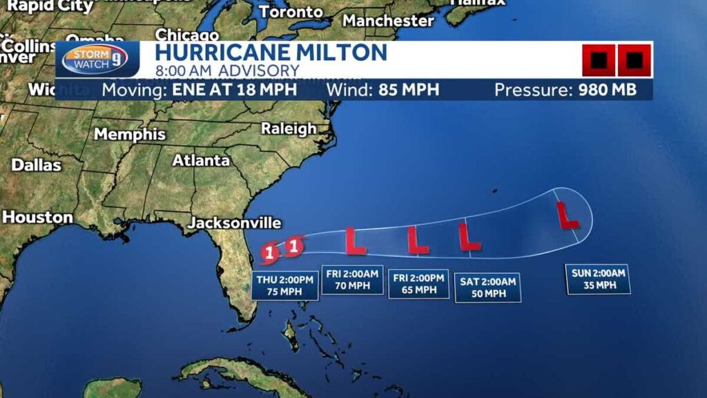 Storm exits Florida, now in Atlantic