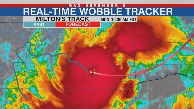 Live Wobble Tracker: Map shows real-time movements of Hurricane Milton